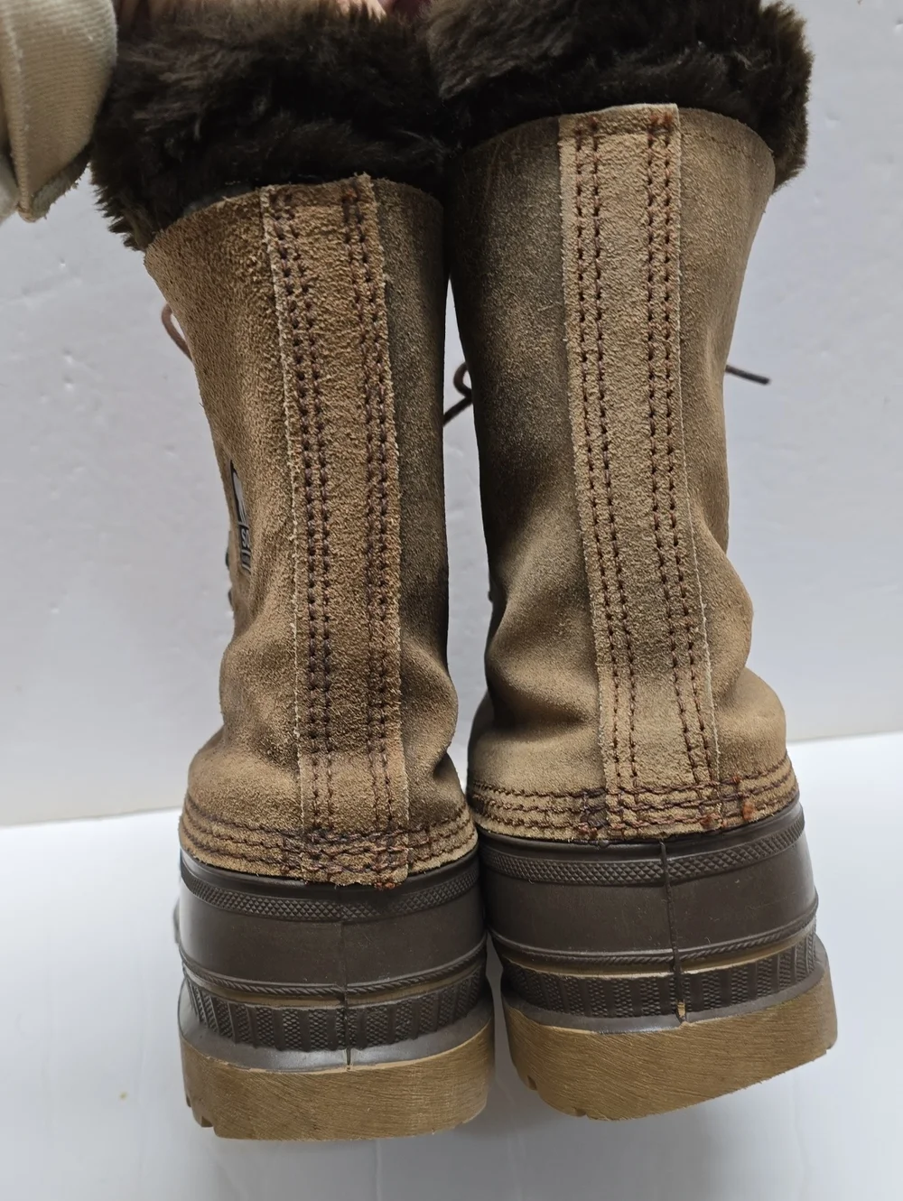 {Sorel} Men's Kaufman Brown and Dark Brown Insulated Lace-Up Snow Boots